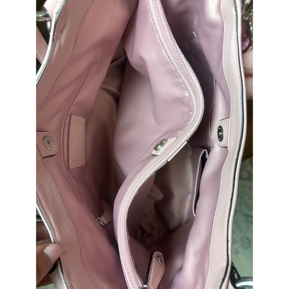 Coach Soho Leather Buckle Flap Shoulder Bag Blush Pink Hobo F24961 EUC - Picture 4 of 8